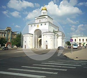 VLADIMIR, RUSSIA -July 17, 2016: Golden Gates. Vladimir