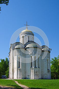 Vladimir, Russia - May, 2021:  Cathedral of Saint Demetrius