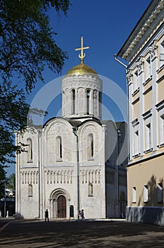 Vladimir, Russia - May, 2021:  Cathedral of Saint Demetrius