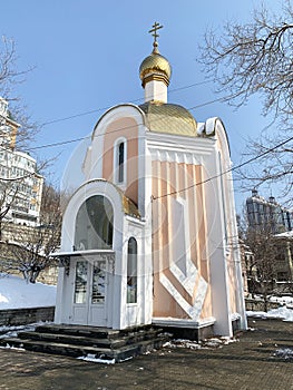 Vladivostok, chapel of the Holy Martyr Tatiana in February