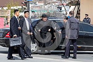 Portrait of the Secretary General of the DPRK North Korea Kim Jong Un