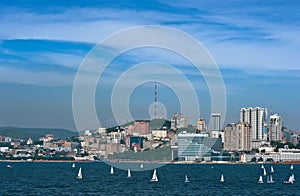 Vladivostok. Russia. 19 July 2016: View of part of Vladivostok.