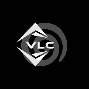 VLC abstract technology logo design on Black background. VLC creative initials letter logo concept photo