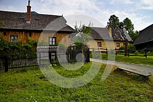 Vlkolinec, Slovakia: period settlement with original wooden houses with unique architecture