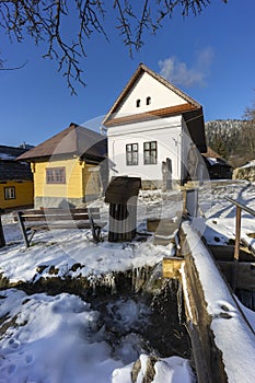 Obec Vlkolínec pamiatka UNESCO vo Veľkej Fatre, Slovensko