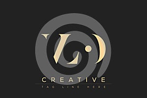 VLO abstract letter logo design