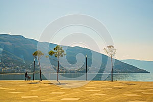 VLORA-VLORE, ALBANIA: New promenade in the city.