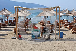 Vlore, Albania, Saturday 26 August 2023 exploring public beaches hunting for sunset beautiful places to swim lungomare riviera