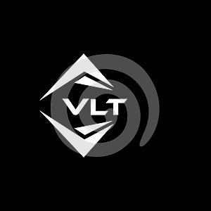 VLT abstract technology logo design on Black background. VLT creative initials letter logo concept