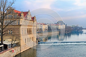 Vltava river embankment, Smetana Museum