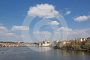 Vltava river in Prague