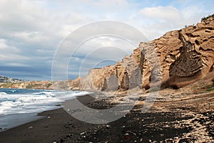 Vlychada beach and vulcanic stones