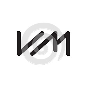 vm initial letter vector logo icon
