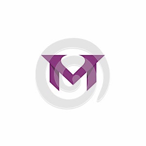 VM Logo Design Simple. M Icon Vector
