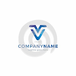 VM Logo. Letter MV Logo Design