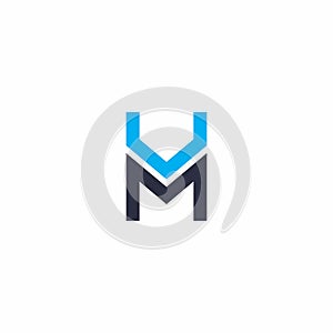 VM Logo vector. HM Logo Design