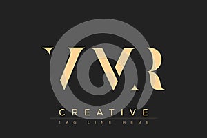 VMR abstract letter logo design