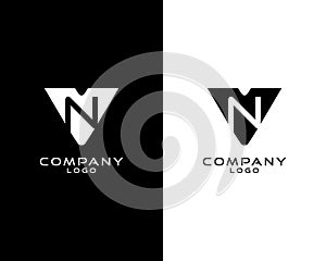 VN, NV letter abstract company Logo Template Vector