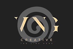 VNG abstract letter logo design