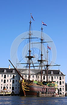 VOC Ship in Amsterdam