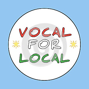 VOCAL FOR LOCAL word text