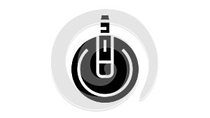 vocal mic microphone glyph icon animation