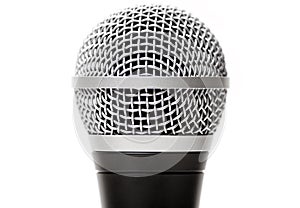 Vocal microphone close up isolated