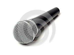 Vocal microphone close up