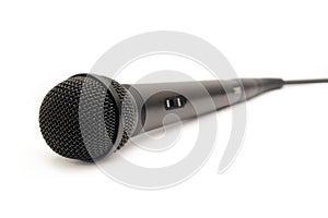 Vocal microphone isolated on white