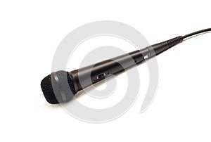 Vocal microphone isolated on white