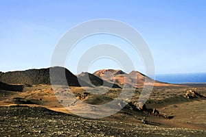 The vocano in the Lanzarote (Timanfaya National Park)