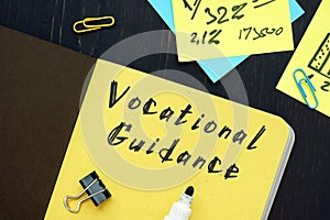 Vocational Guidance sign on the page