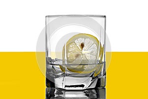 Vodka with a lemon