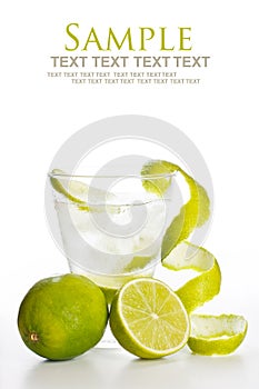 Vodka with lime