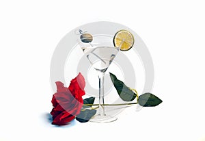 Vodka Martini Valentine`s Day Cocktail Drink