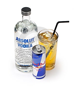 Vodka Redbull and mix