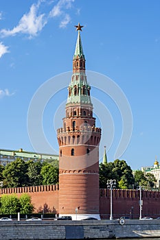 Vodovzvodnaya tower of Moscow Kremlin, Russia photo