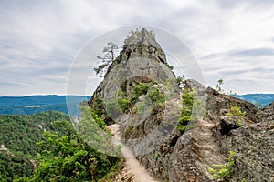 Vogelbergsteig, Dürnstein rock in Wachau valley