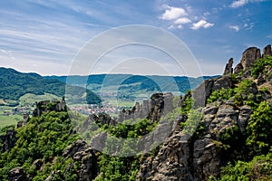 Vogelbergsteig, Dürnstein rock in Wachau valley