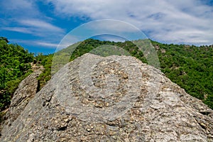 Vogelbergsteig, Dürnstein rock in Wachau valley