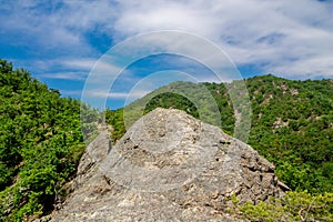 Vogelbergsteig, Dürnstein rock in Wachau valley