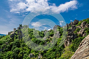 Vogelbergsteig, Dürnstein rock in Wachau valley