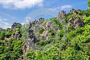 Vogelbergsteig, Dürnstein rock in Wachau valley