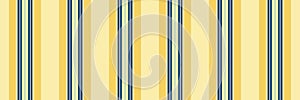Vogue lines stripe pattern, reel vector texture background. Carpet fabric seamless textile vertical in yellow and cyan colors