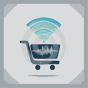Voice Activated Shopping Technology Concept