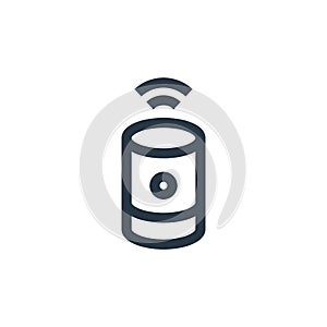 voice assistant icon vector from futuristic technology concept. Thin line illustration of voice assistant editable stroke. voice