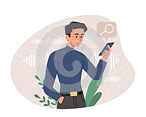 Voice assistant software concept