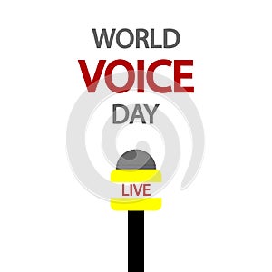 Voice Day World microphone