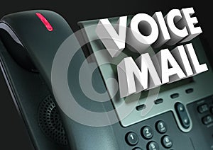 Voice Mail 3d Words Telephone Recorded Message photo