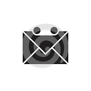 Voice mail icon Flat line illustration